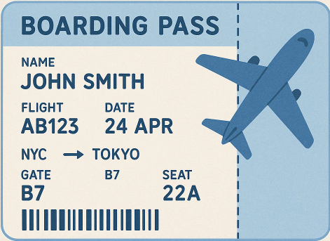 登机牌